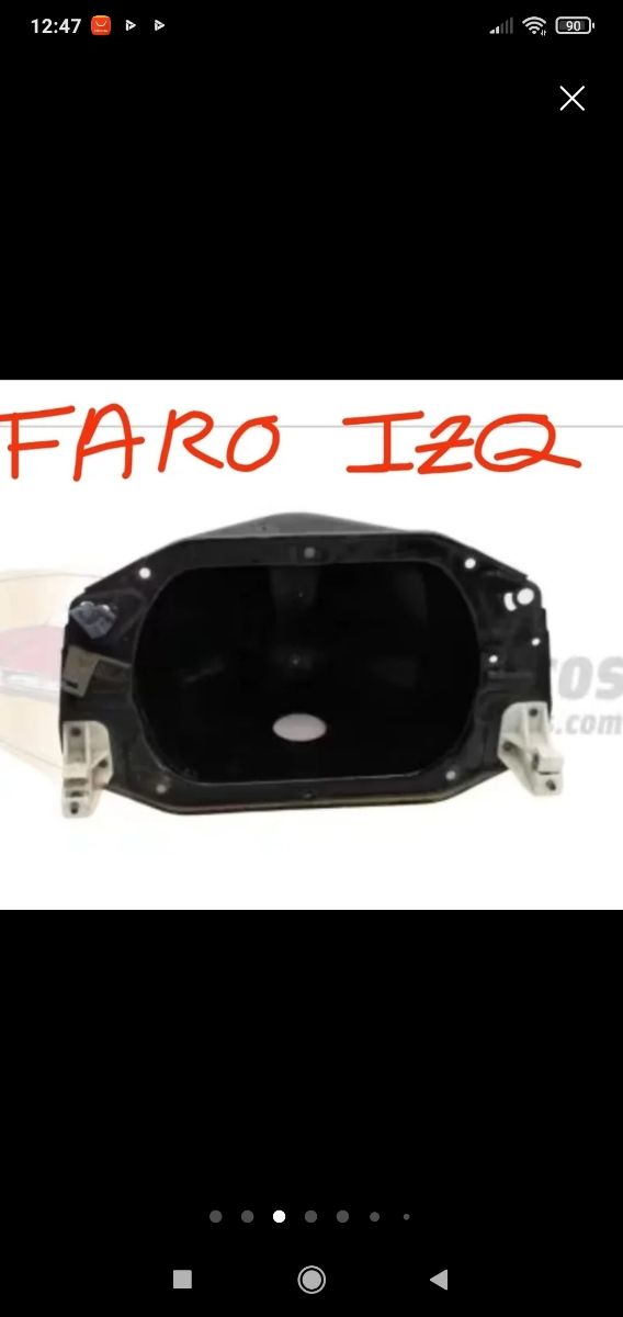 Soportes reguladores Faro Renault 5 y 7. Nuevos. 