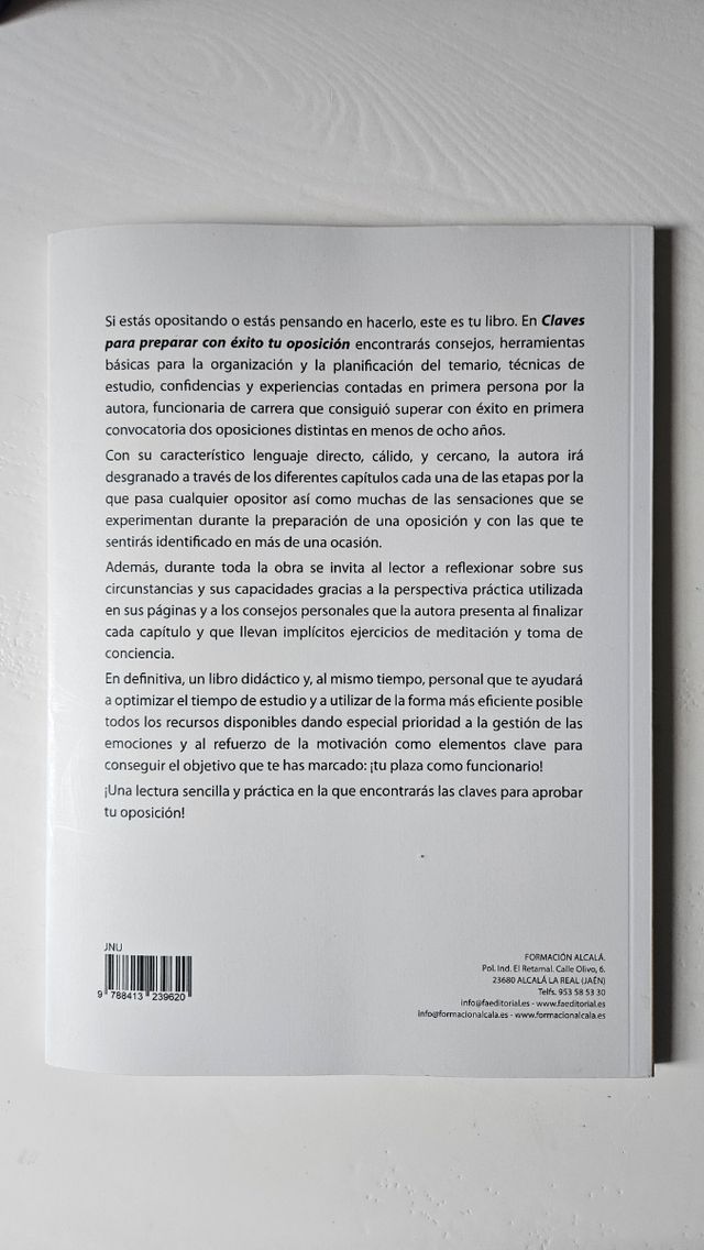 CLAVES PARA PREPARAR CON ÉXITO TU OPOSICIÓN (Spanish Edition)