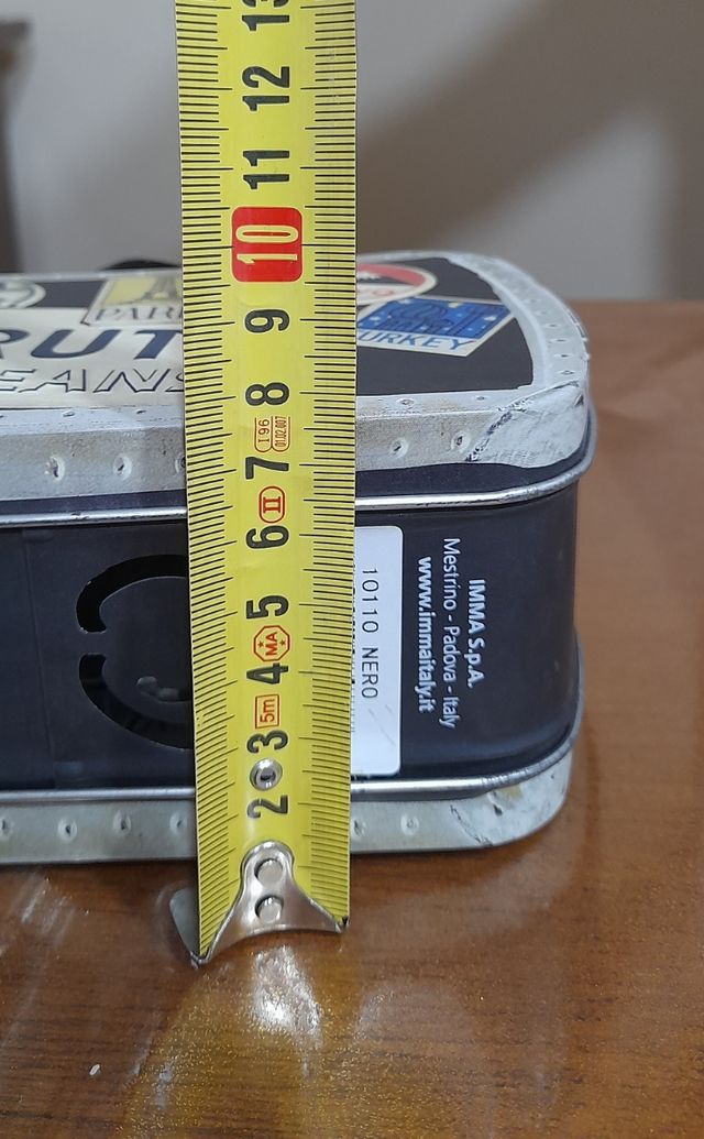 Cassettina portatutto/salvadanaio di latta Frutta