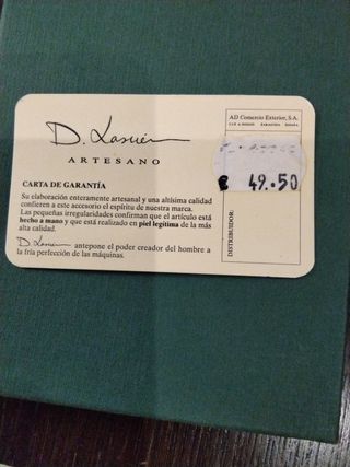 Cartera documentos piel legítima 