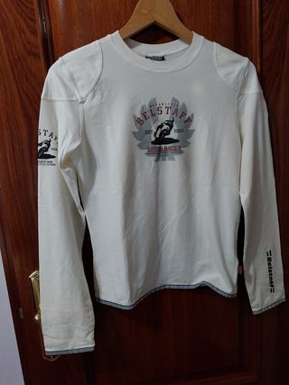 Camiseta firma Belstaff unisex marfil .