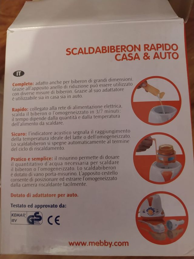 Mebby Scalda Biberon/Omogenizzati Casa&Auto