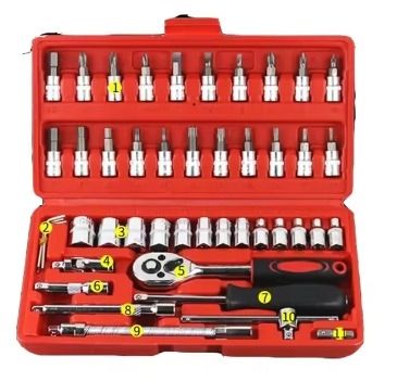Caja herramientas 46 piezas