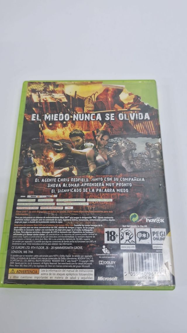 XBOX360 RESIDENT EVIL 5