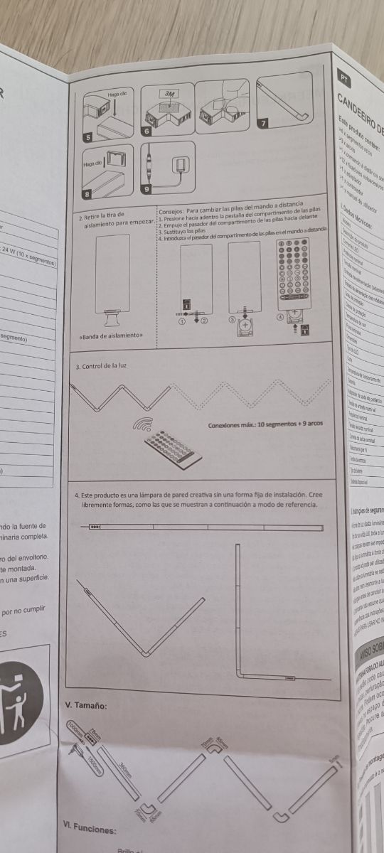 Luz de pared multicolor Gaming