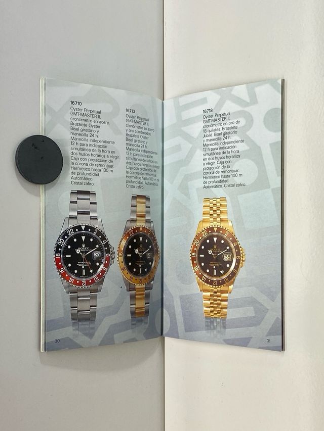CATÁLOGO DE RELOJ ROLEX OYSTER 1992 1993