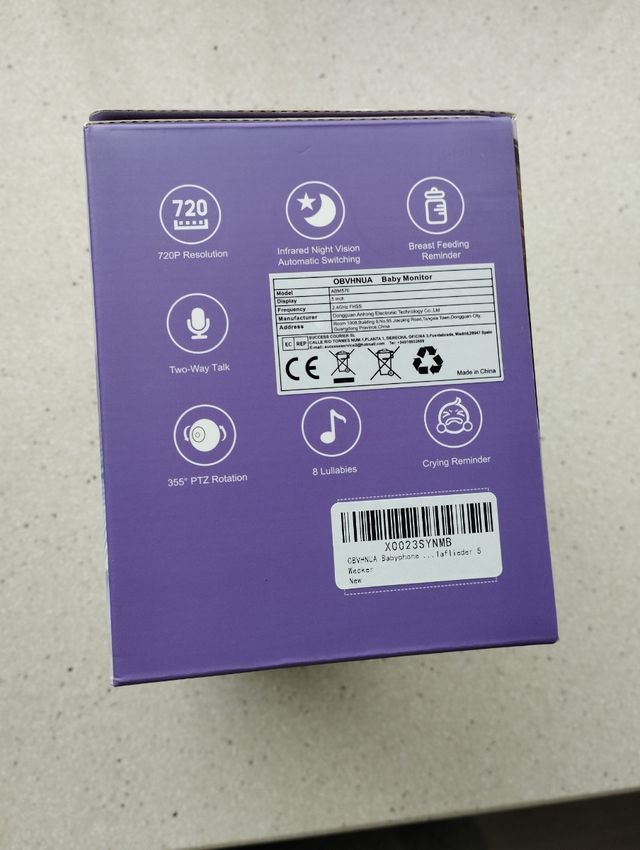 Cámara vigilancia para bebé.