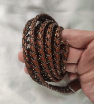 Cinturón cadena + cuero sintético