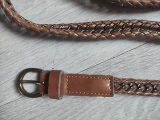 Cinturón cadena + cuero sintético