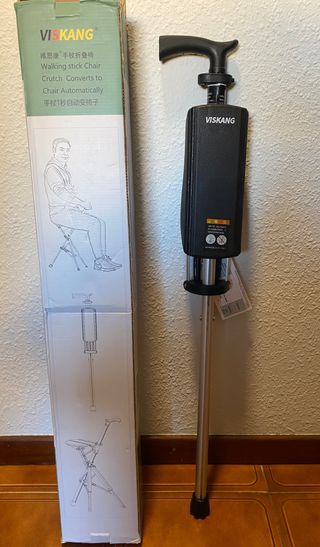 Baston con silla automatico