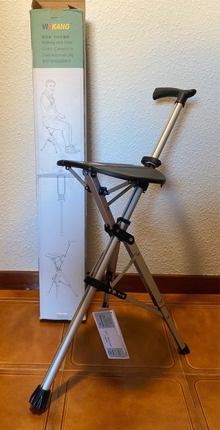 Baston con silla automatico