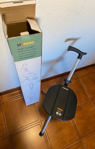 Baston con silla automatico