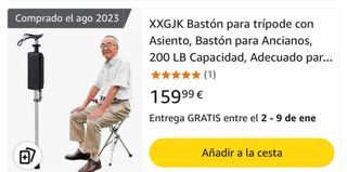 Baston con silla automatico