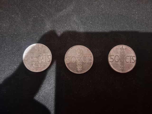 MONEDA 50 CÉNTIMOS ESPAÑA 1966 