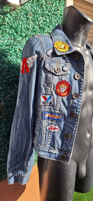 Chaqueta tejana parches