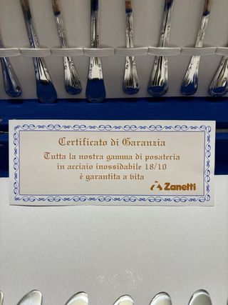 Cubertería Zanetti 75 piezas