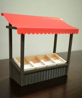 Puesto Mercado Playmobil 3D
