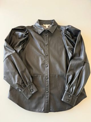 Camicetta donna effetto pelle