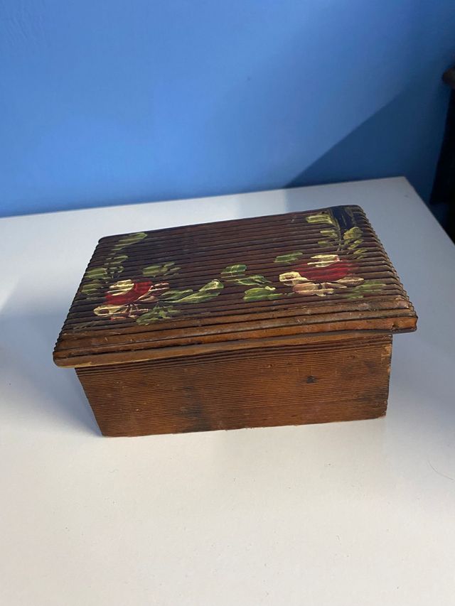 Scatola di legno anni 70