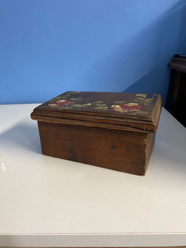 Scatola di legno anni 70