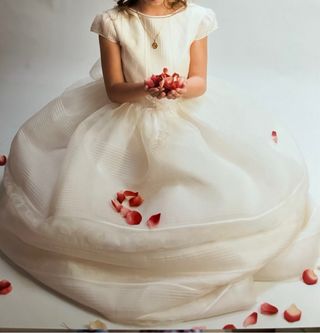 Vestido de comunion, color marfil