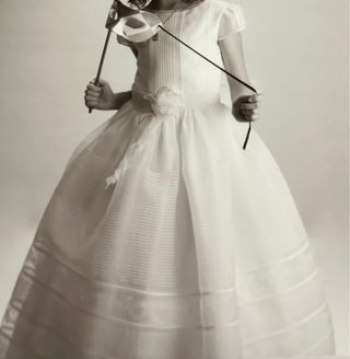 Vestido de comunion, color marfil