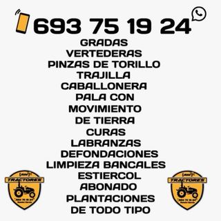 Se hacen trabajos con el tractor