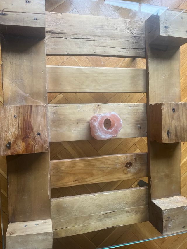 Mesa pallets/centro baja estilo industrial