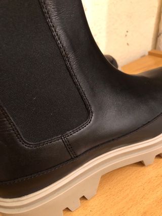 MASSIMO DUTTI - botines plataforma gris 38