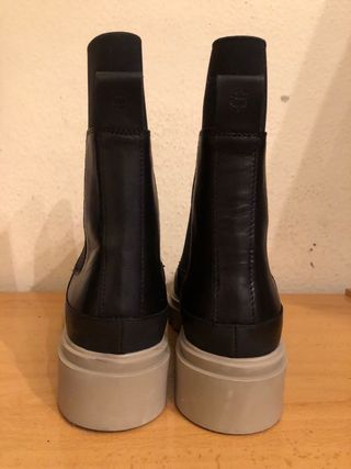 MASSIMO DUTTI - botines plataforma gris 38