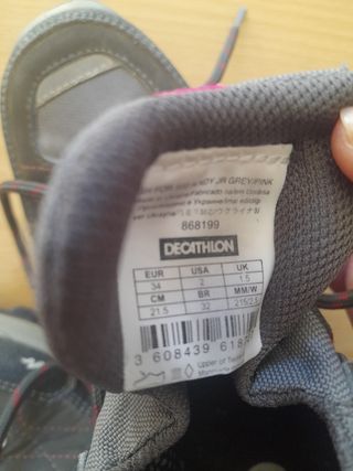 Botas de montaña niña QUECHUA Talla 34