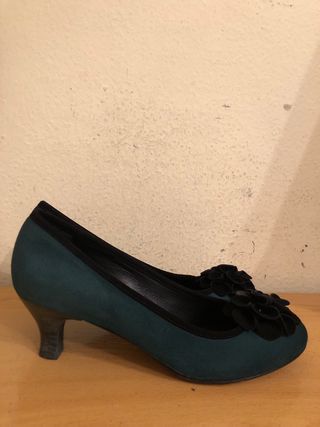 BALLCO - zapatos bailarinas mini tacon 38,5