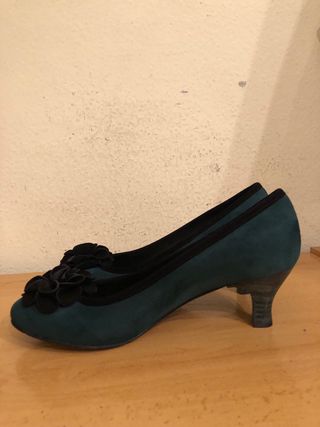 BALLCO - zapatos bailarinas mini tacon 38,5
