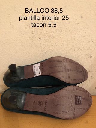BALLCO - zapatos bailarinas mini tacon 38,5