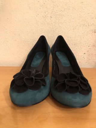 BALLCO - zapatos bailarinas mini tacon 38,5