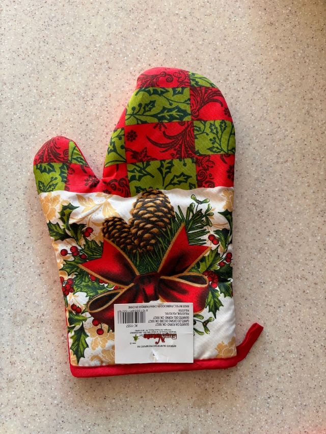 Guanto cucina natalizio 