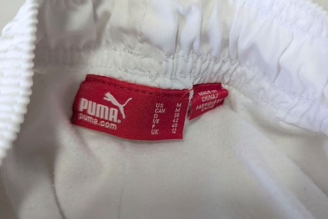 Pantalones parachute puma blancos - Talla M