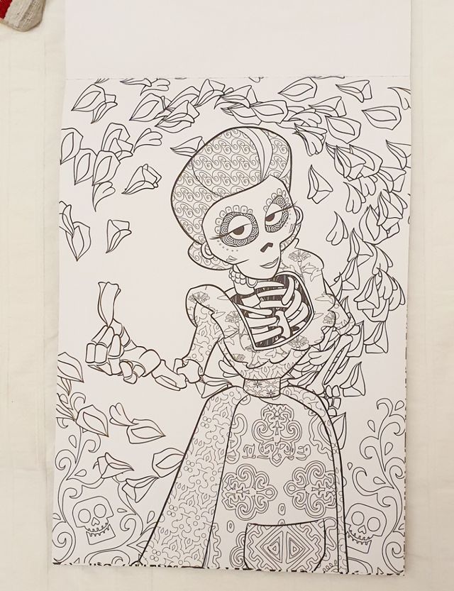 Bloc dibujos mandala película Coco