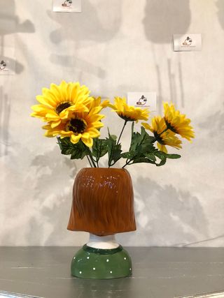 Vaso portafiori ceramica stile design arredo vaso