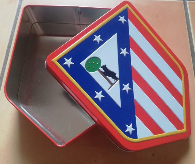 Caja metálica Atlético de Madrid OFICIAL