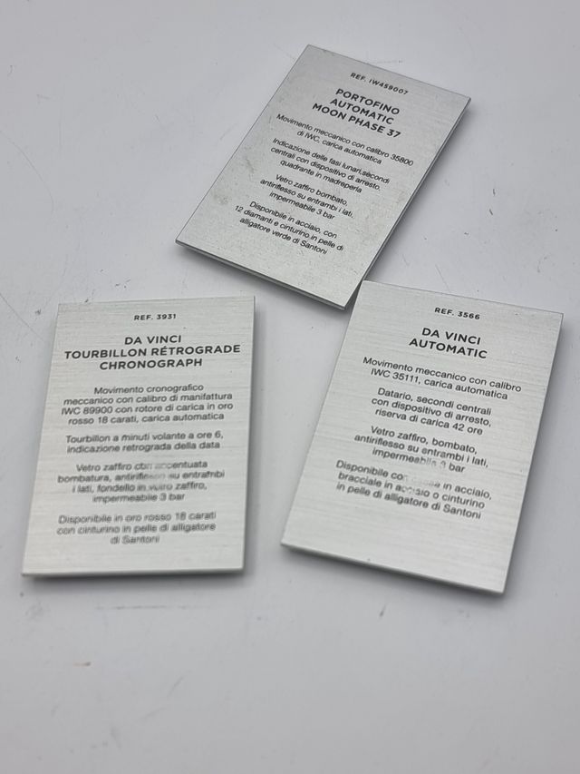 Placa de presentación IWC