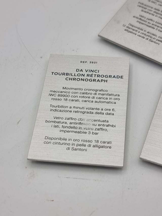 Placa de presentación IWC