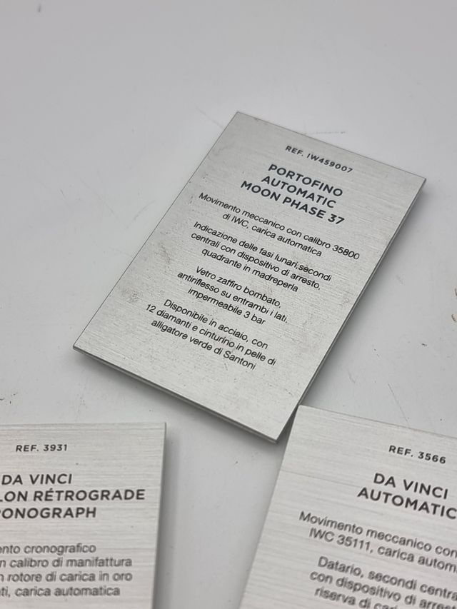 Placa de presentación IWC