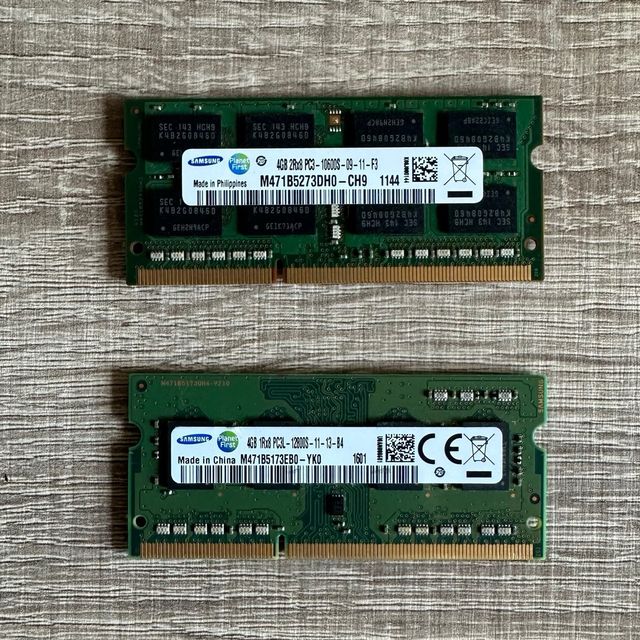 Memoria RAM DDR3L 8gb (2 modulos de 4gb)