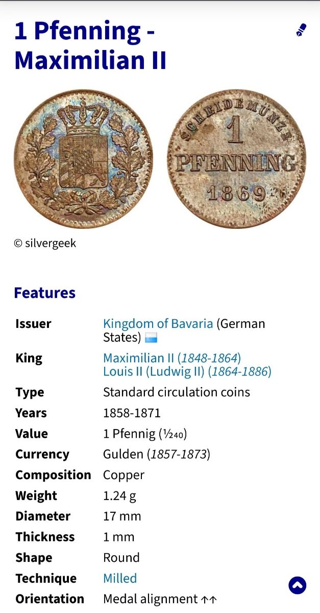 2 Monedas , Peniques Gulden 1858/59.S/C.UNC.