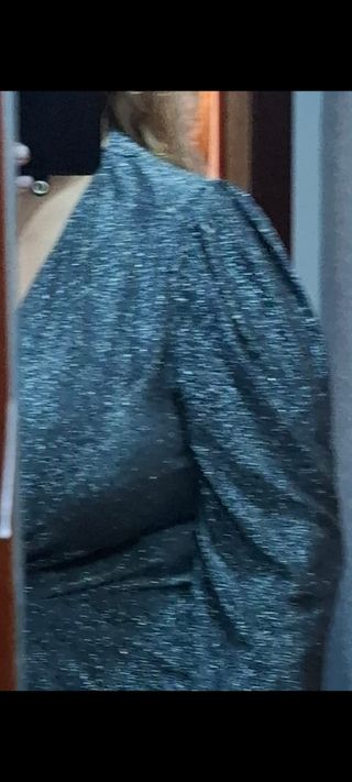 VESTIDO FIESTA GRIS PLATA