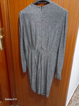 VESTIDO FIESTA GRIS PLATA