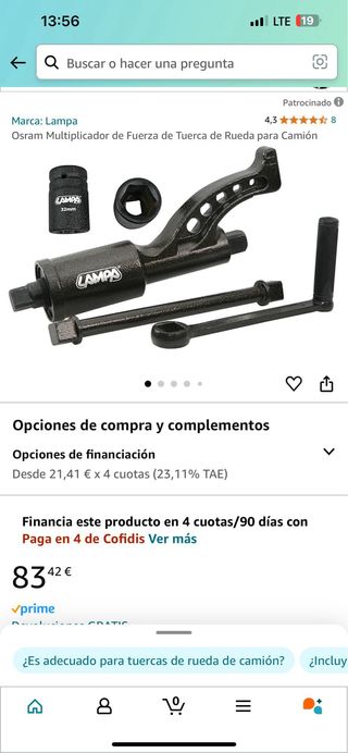 Multiplicador de Fuerza de Tuerca de Rueda 