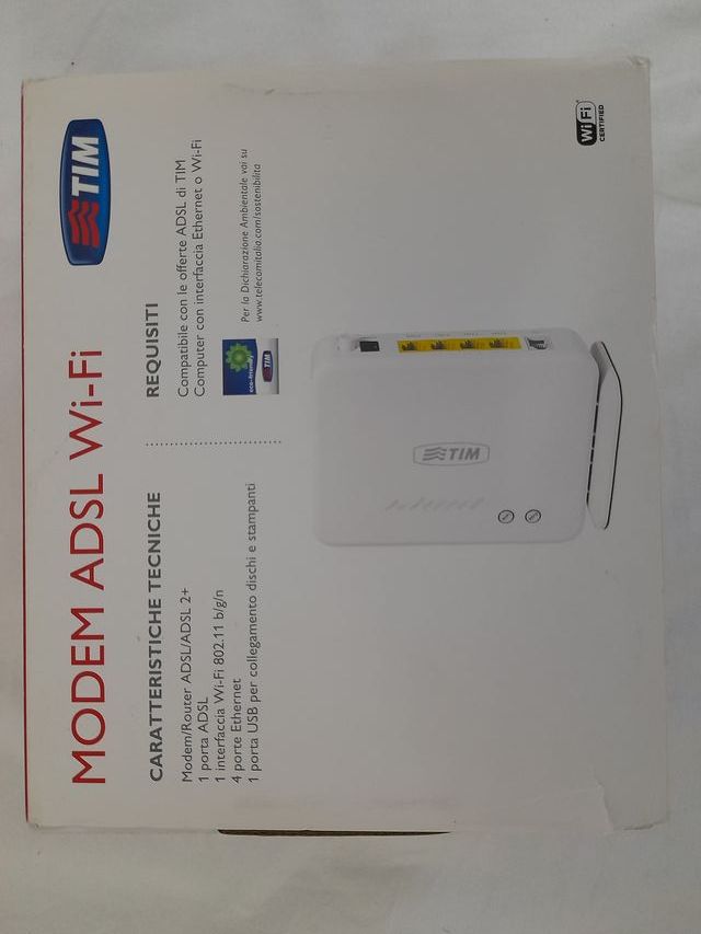 TIM ADSL Wi-Fi 768762 300 Mbps Modem Router Wirele