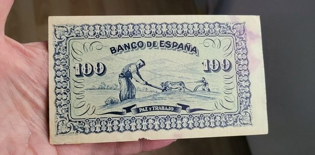 Gijon banco de España 50 pts.  1937